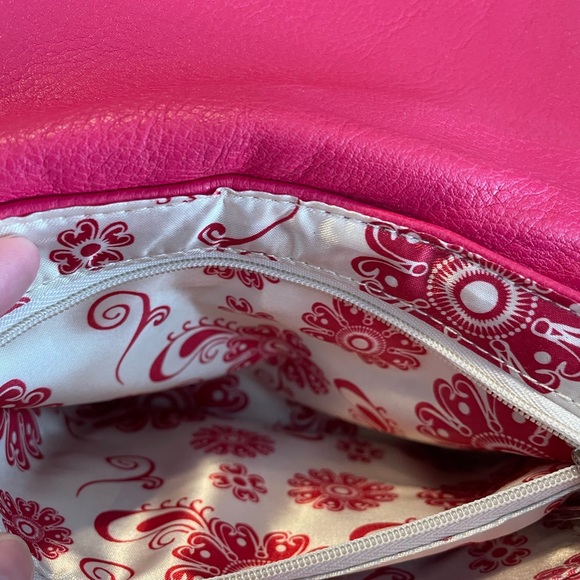 Grace Adele Pink Studded Shoulder Bag - Picture 5 of 6